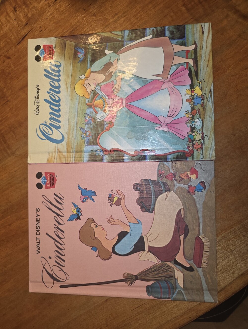 Walt Disney's Cinderella Book Lot Of 2 EXCELLENT Condition